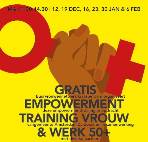 Gratis Empowermenttraining & Werk 50+ - Stichting Buurvrouwen Gaasperdam